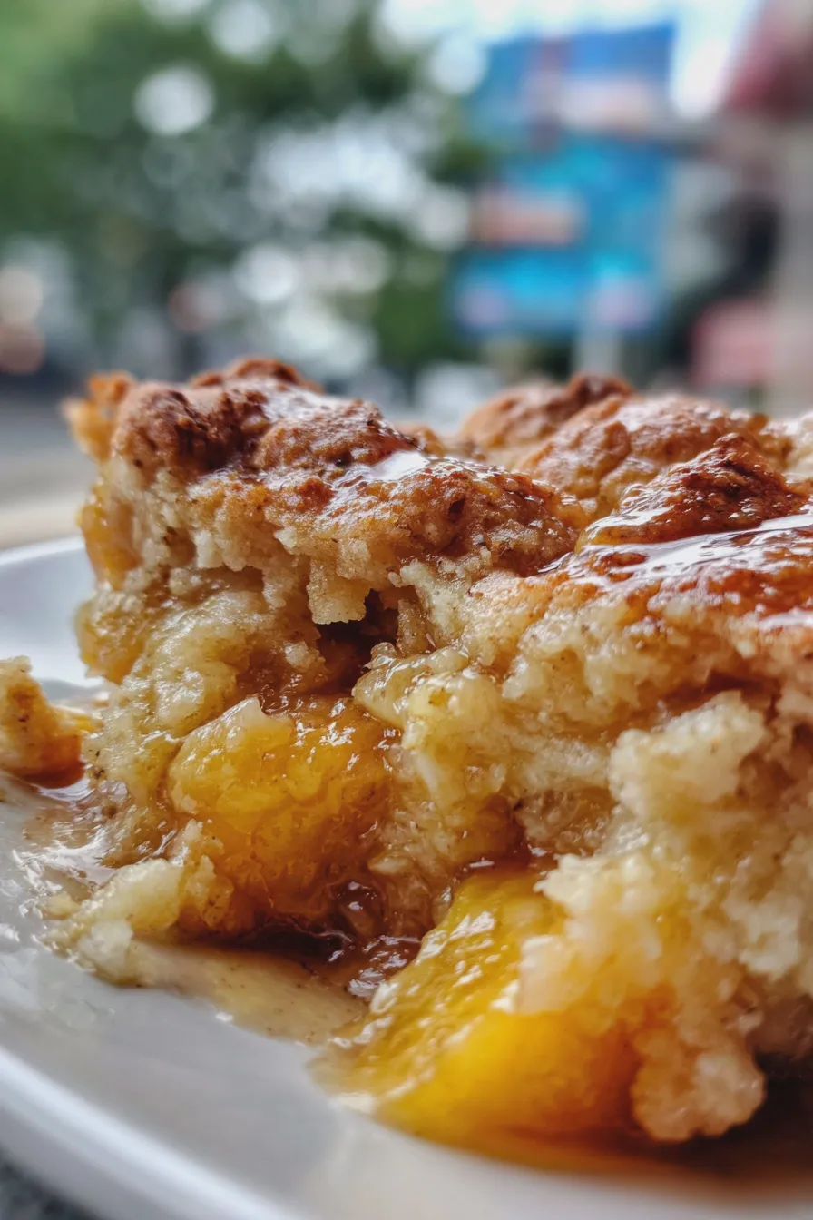 peach cobbler with bisquick