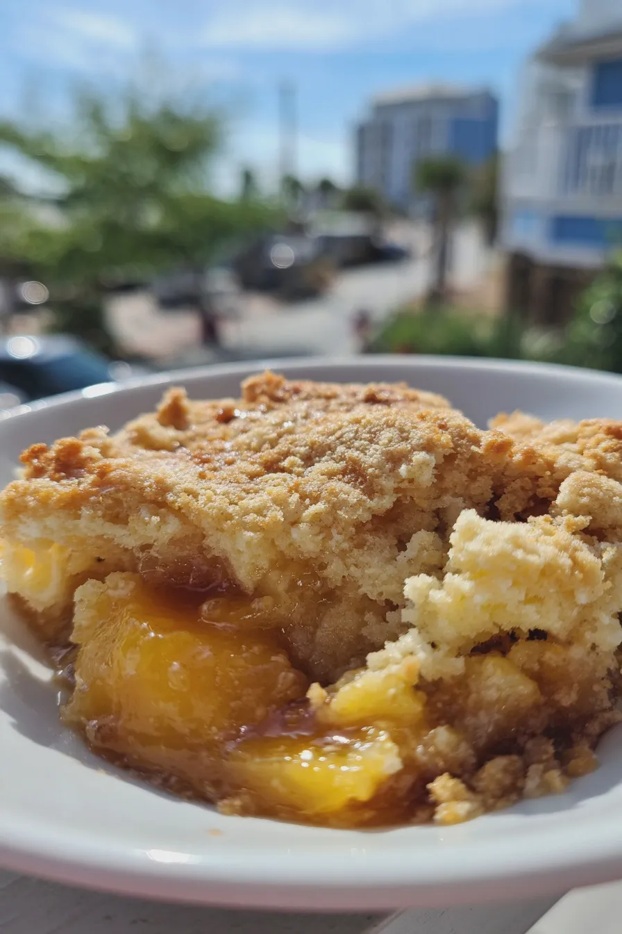 peach cobbler with bisquick