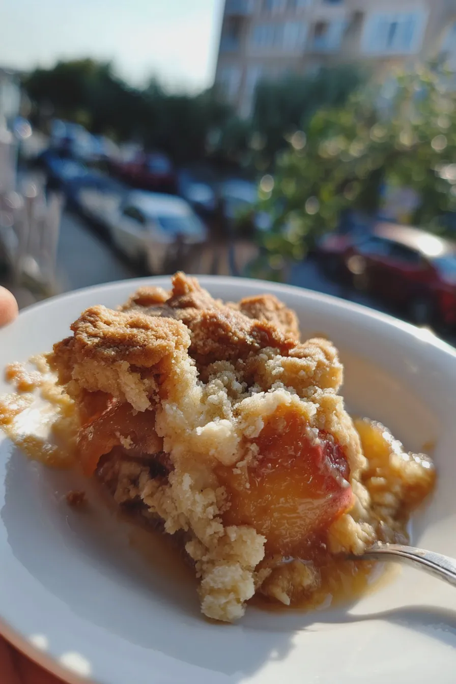 peach cobbler with bisquick