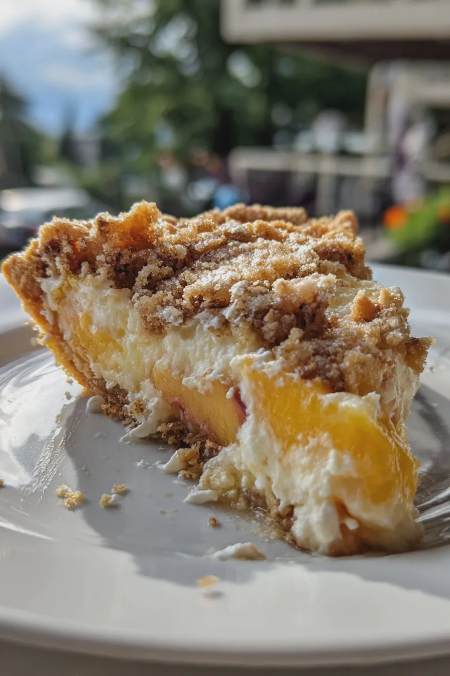 peach cream pie
