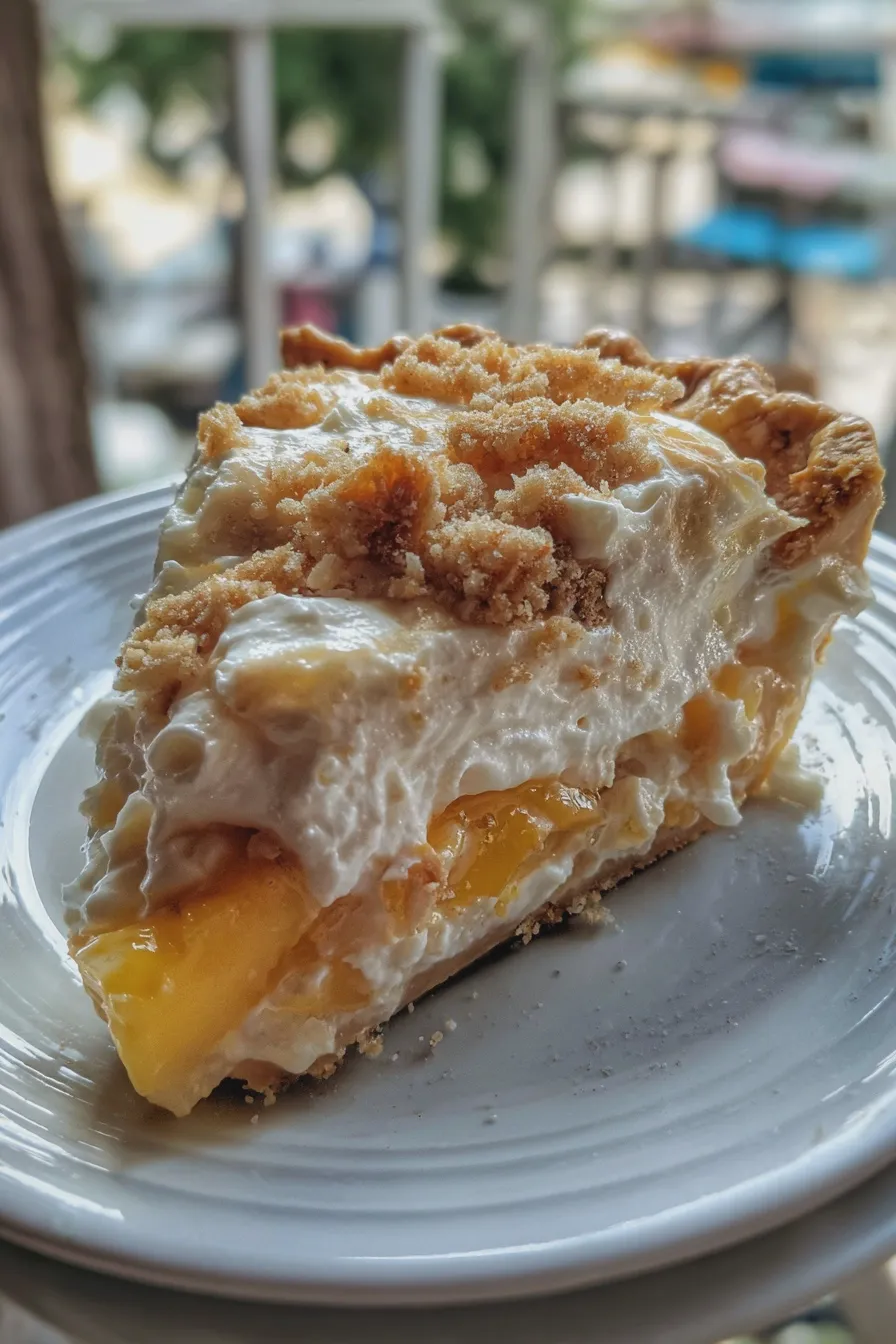 peach cream pie
