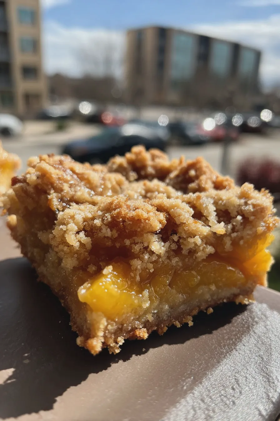 peach crumble bars Easy Recipe 1 peach crumble bars