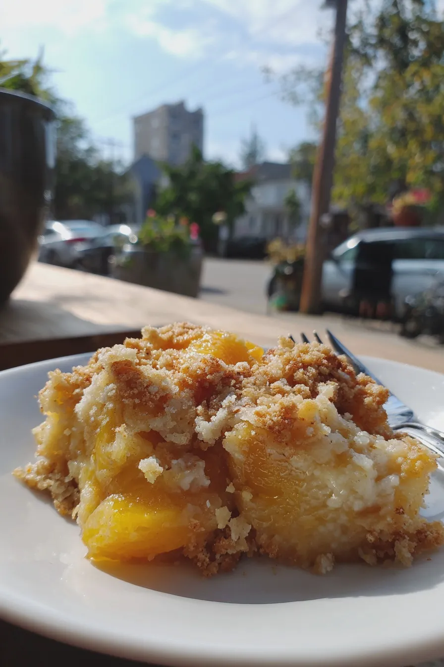 peach dump cake