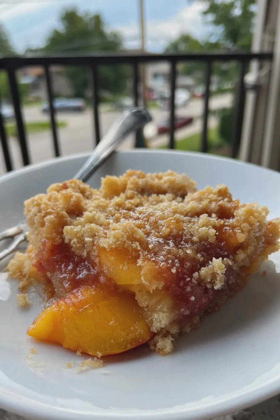 peach dump cake