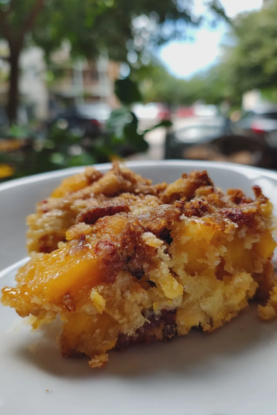 peach dump cake