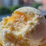 peach frozen yogurt