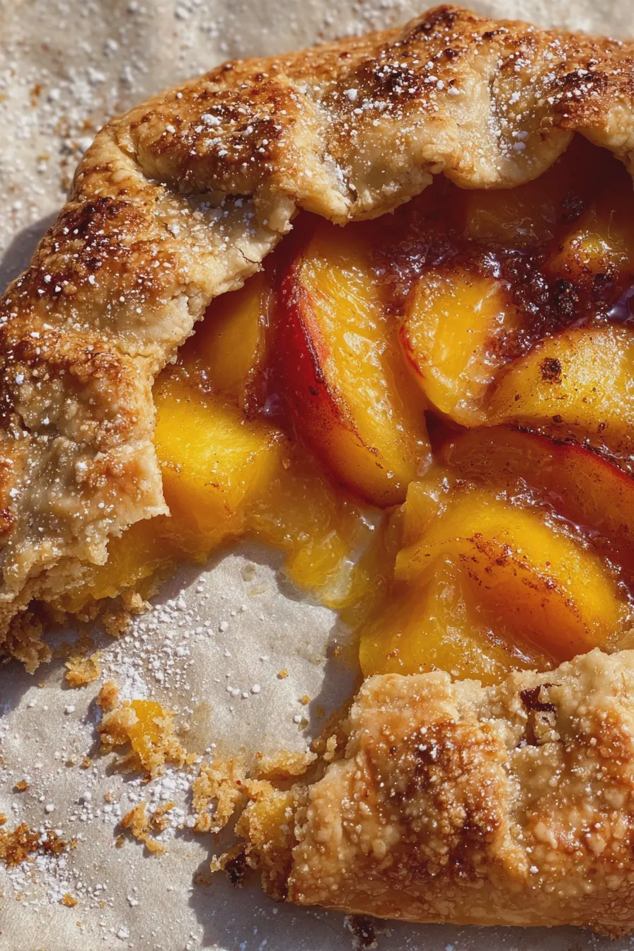 peach galette