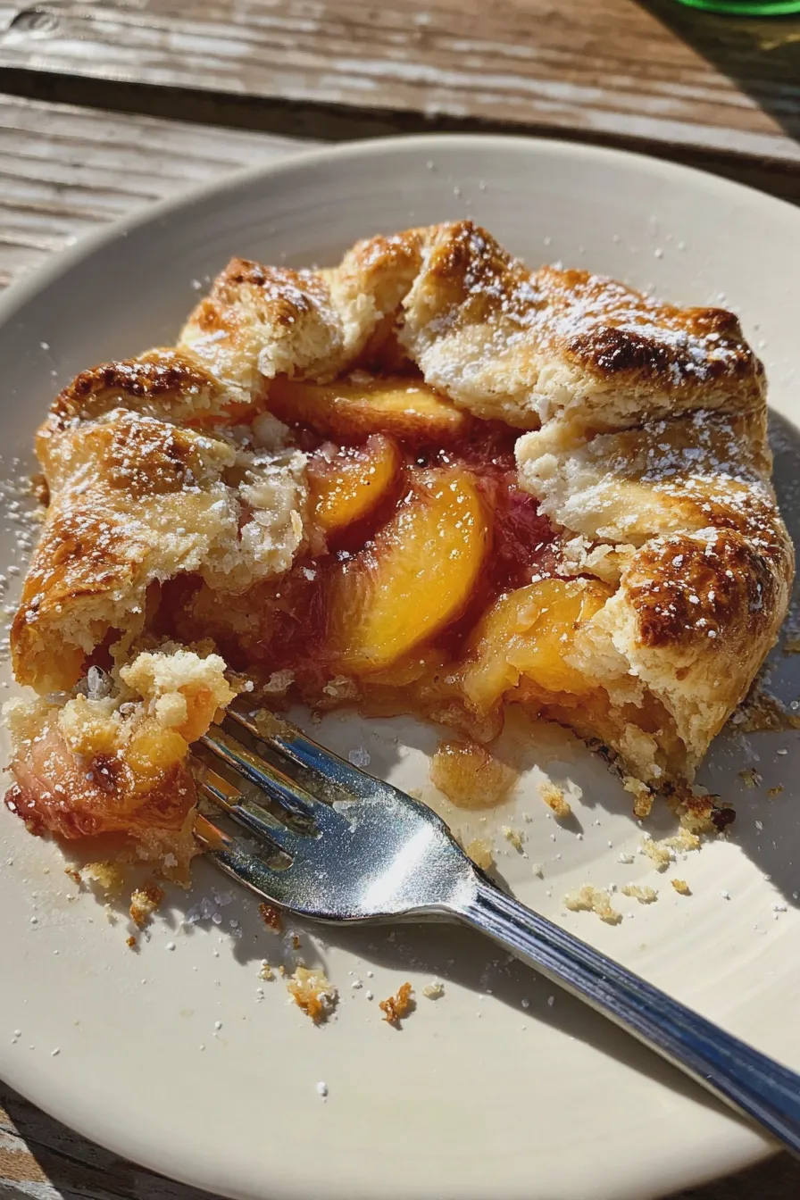 peach galette