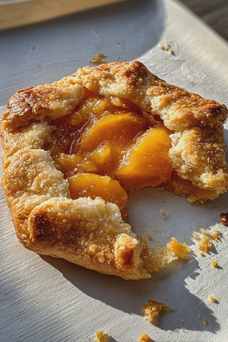 peach galette
