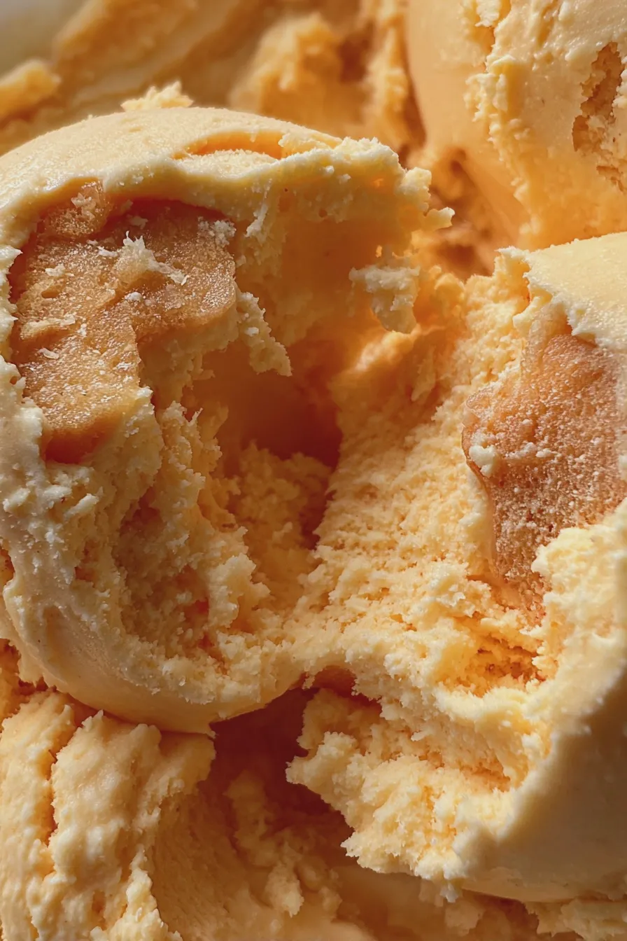 peach ice cream no churn
