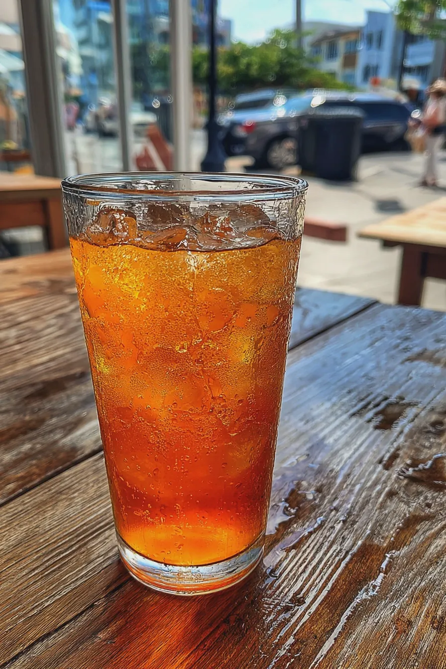 peach iced tea