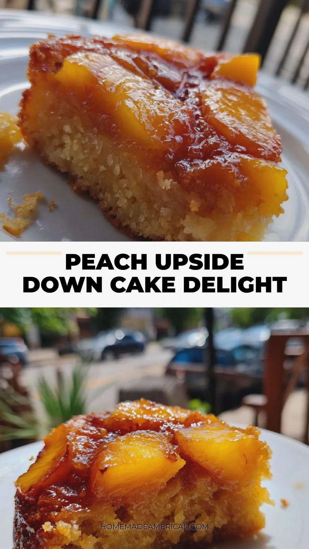 peach upside down cake
