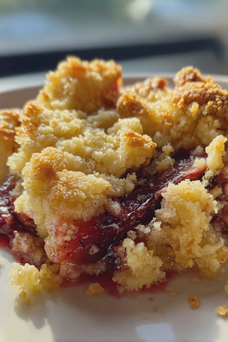 plum crumble