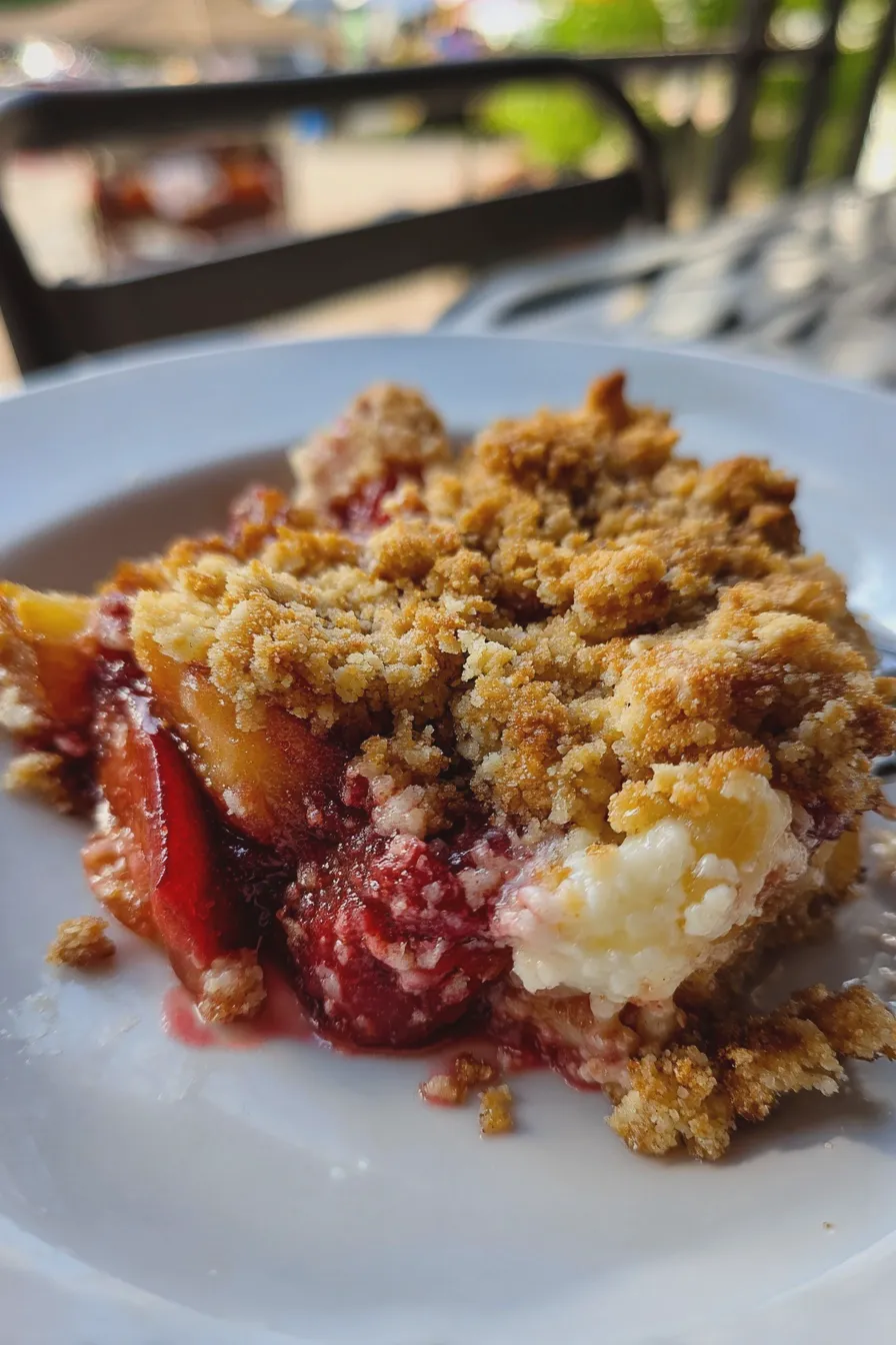 plum crumble