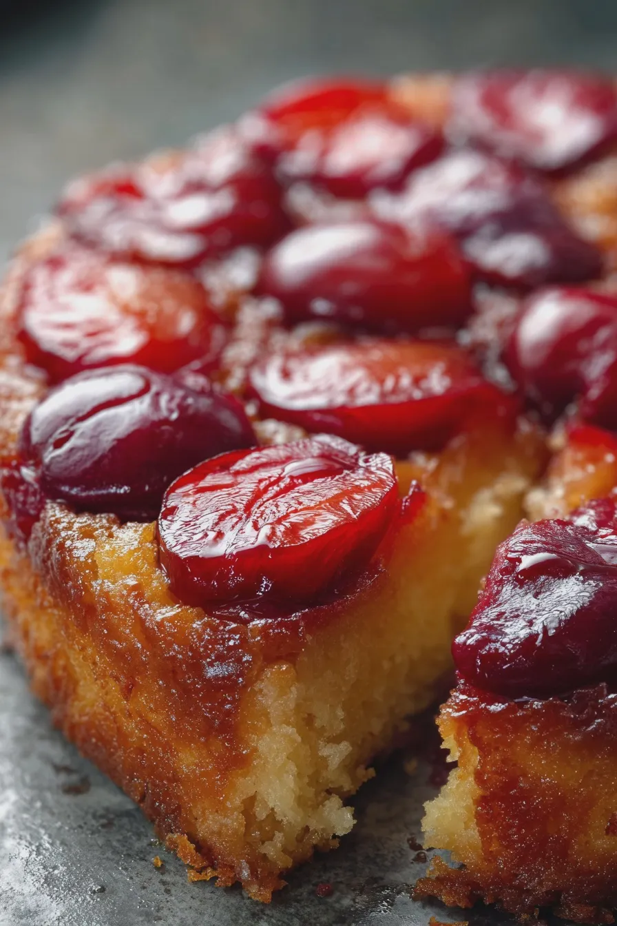 plum upside down cake