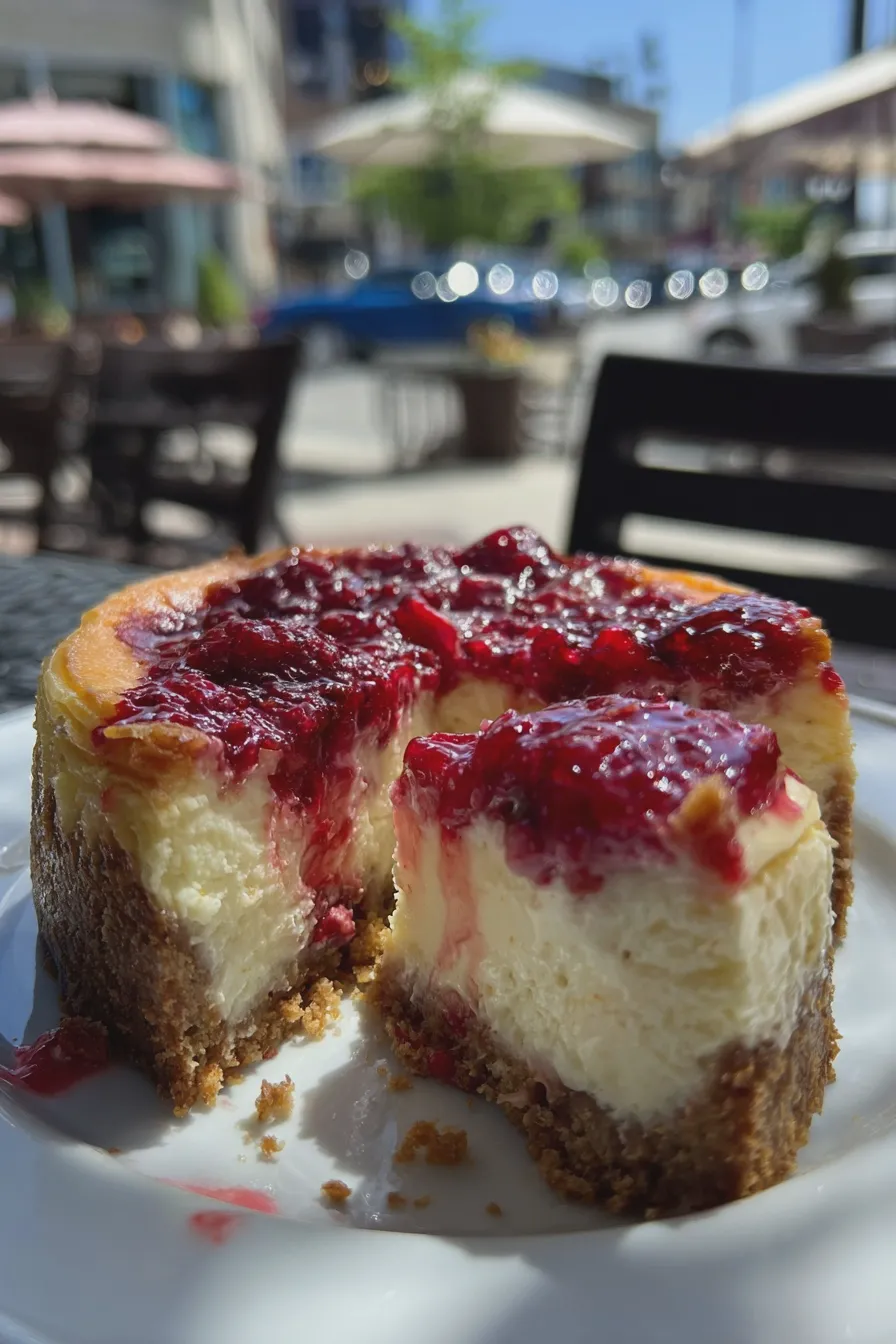 raspberry cheesecake