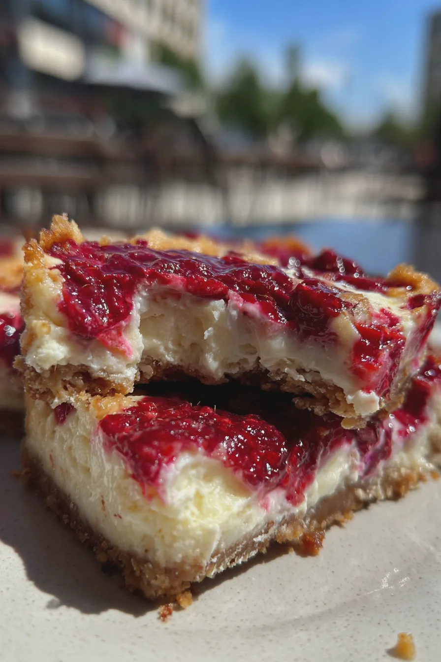 raspberry cheesecake bars Easy Recipe 3 raspberry cheesecake bars