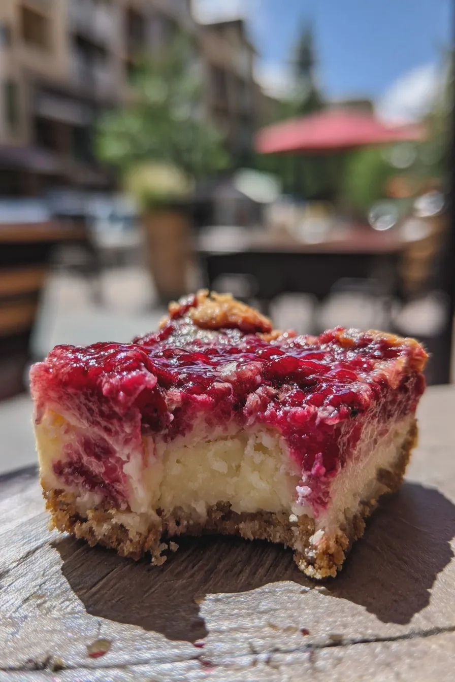raspberry cheesecake bars Easy Recipe 4 raspberry cheesecake bars