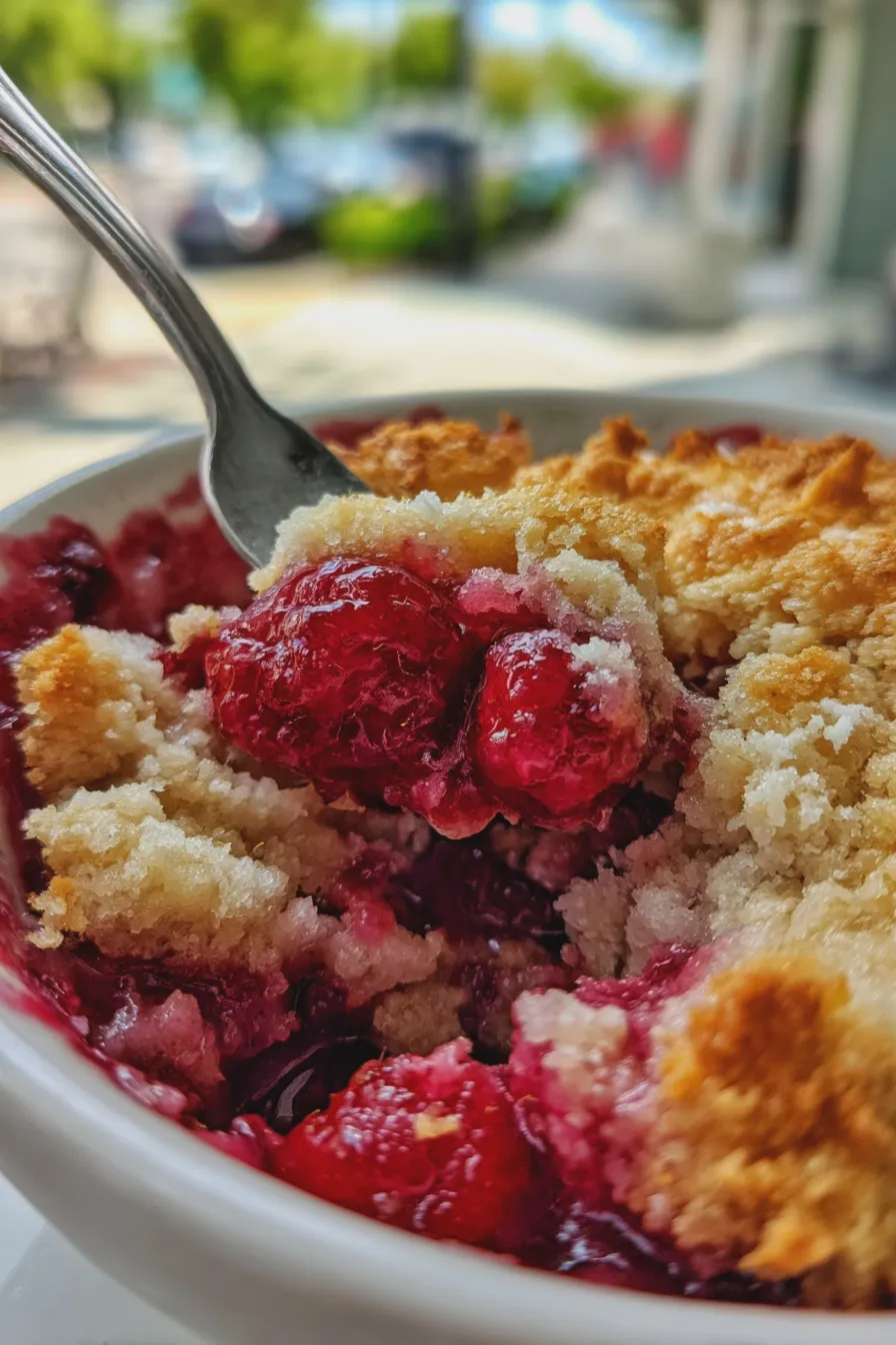 raspberry cobbler