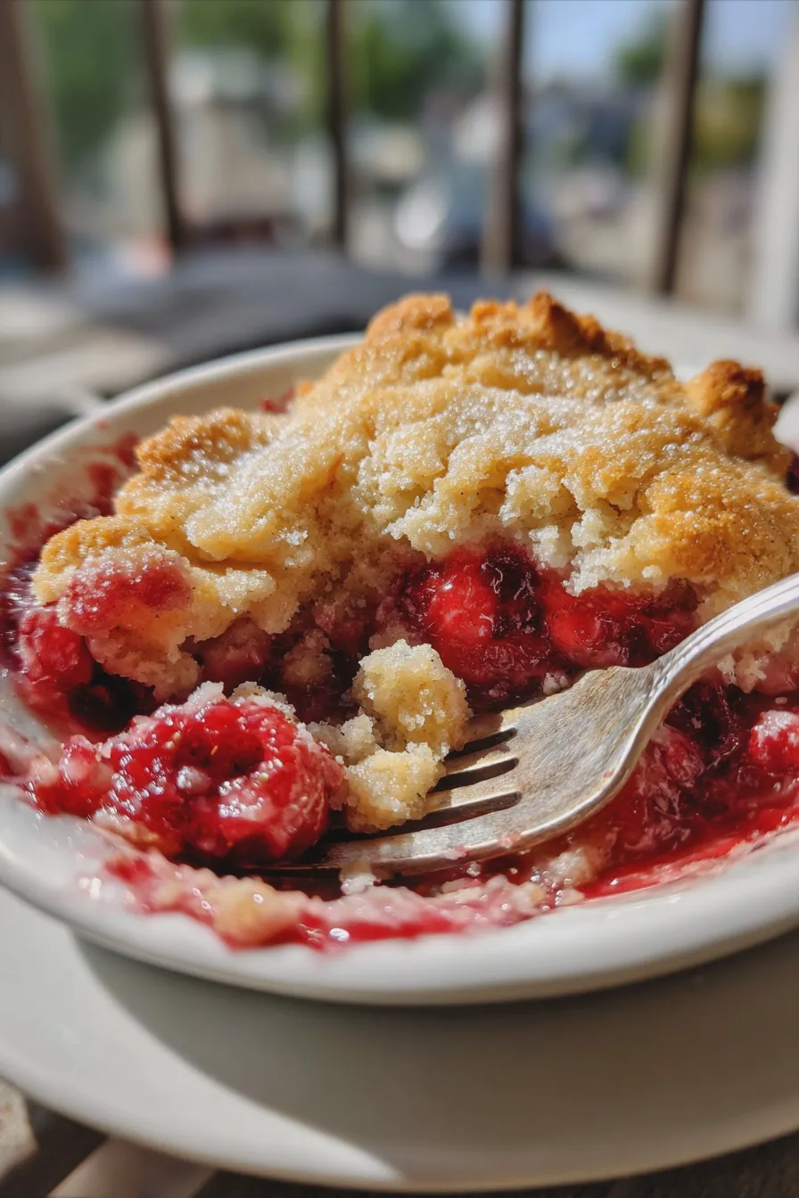 raspberry cobbler