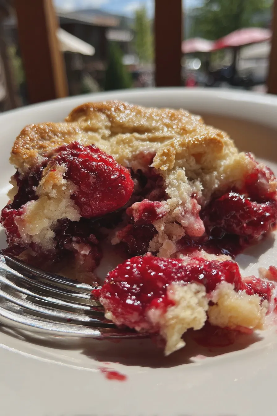 raspberry cobbler