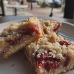 raspberry crumble bars