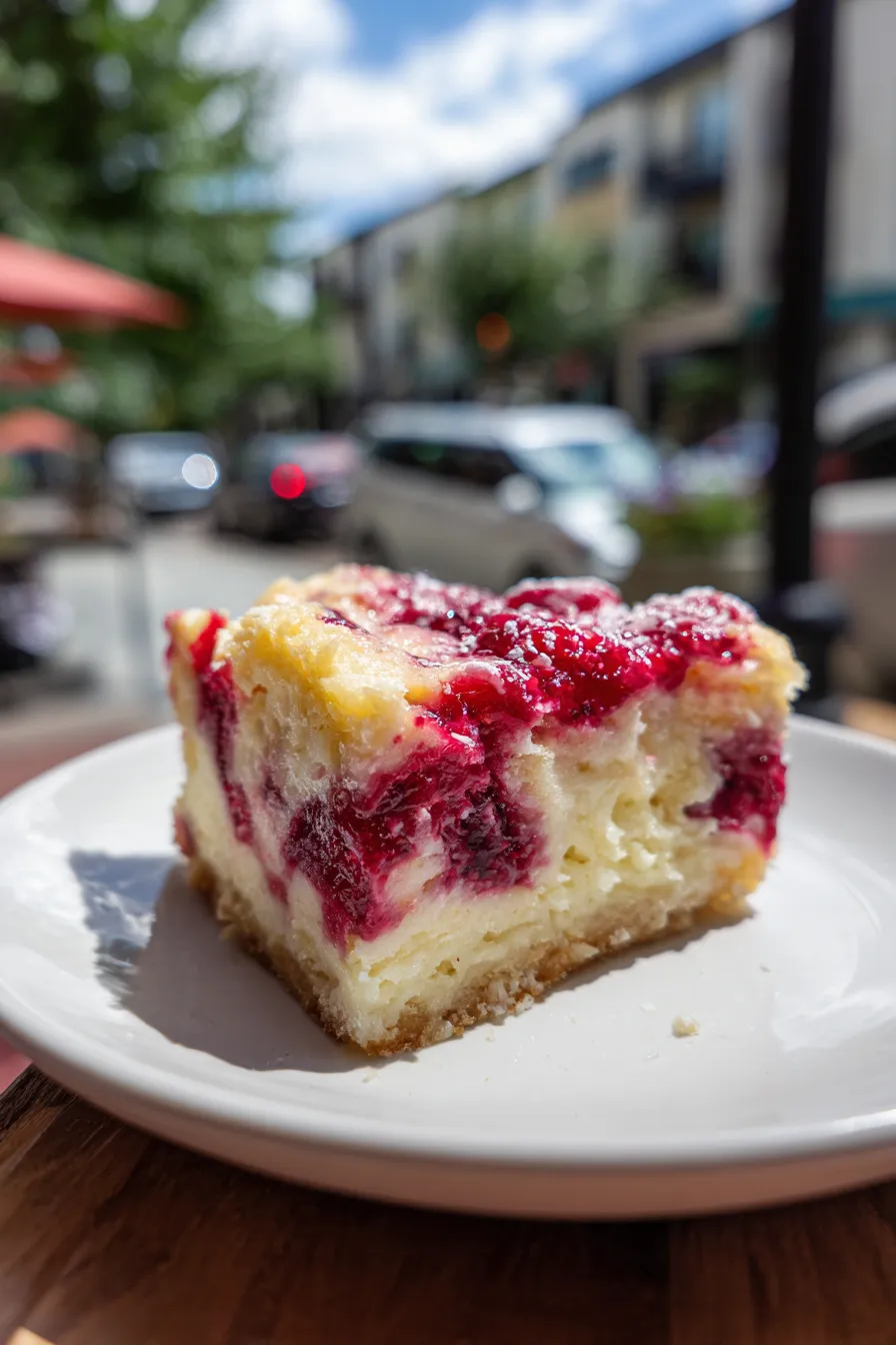 raspberry lemon poke cake