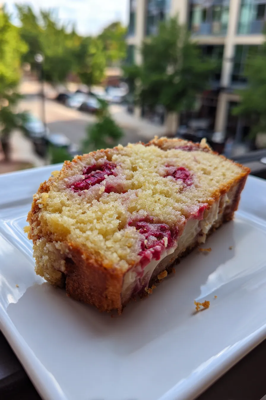 raspberry lemon pound cake