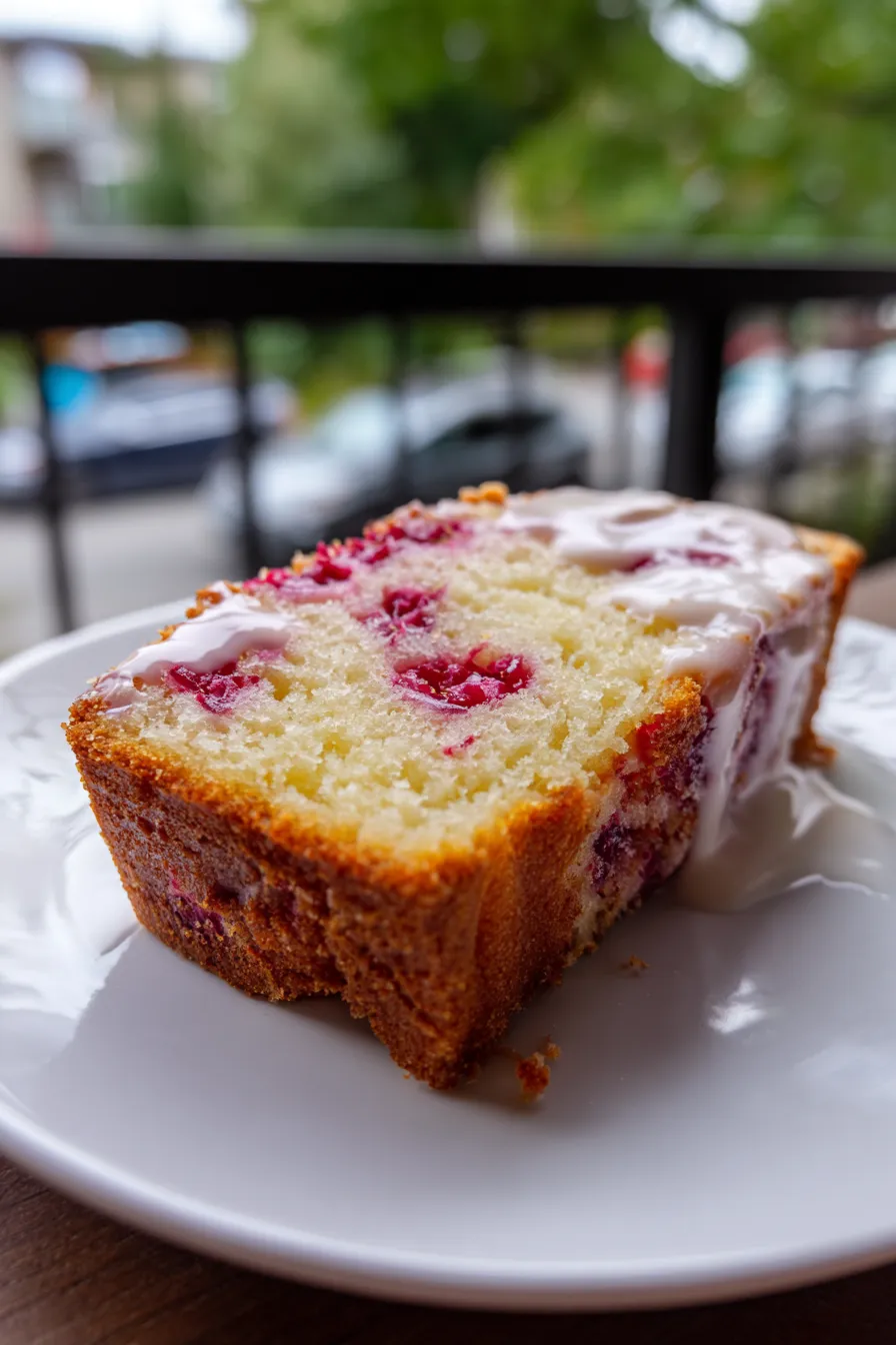 raspberry lemon pound cake