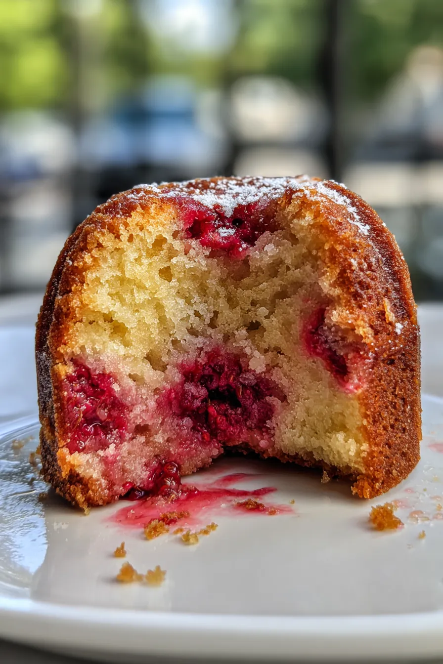 raspberry lemon pound cake
