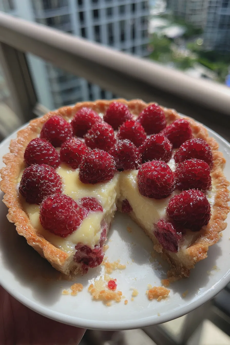 raspberry lemon tart