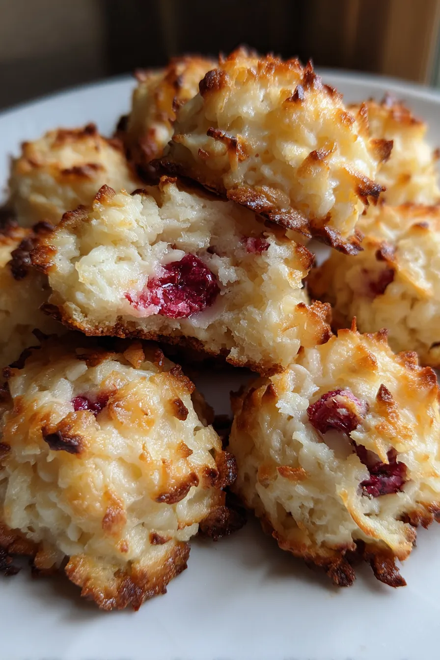 raspberry macaroons