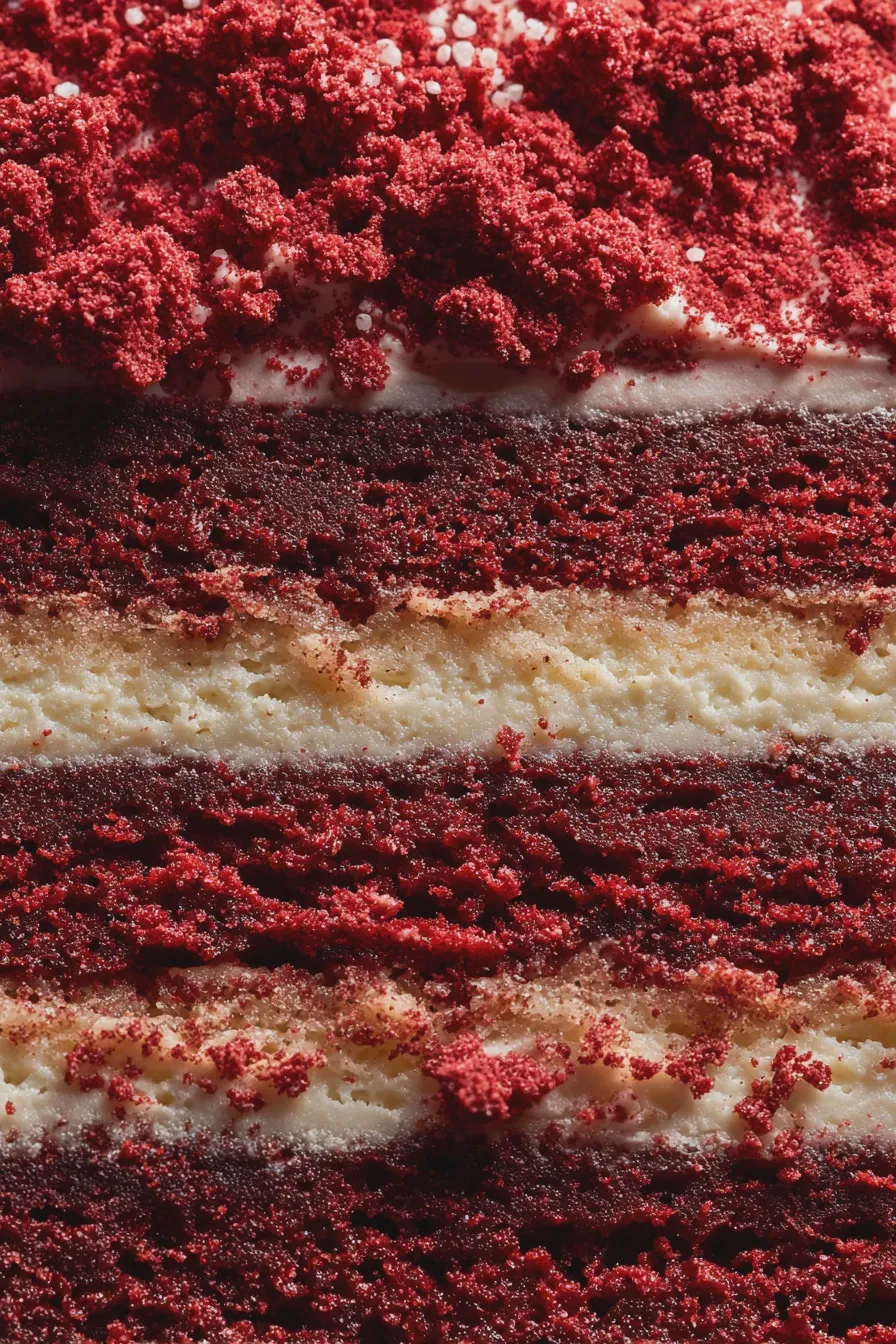 red velvet flag cake