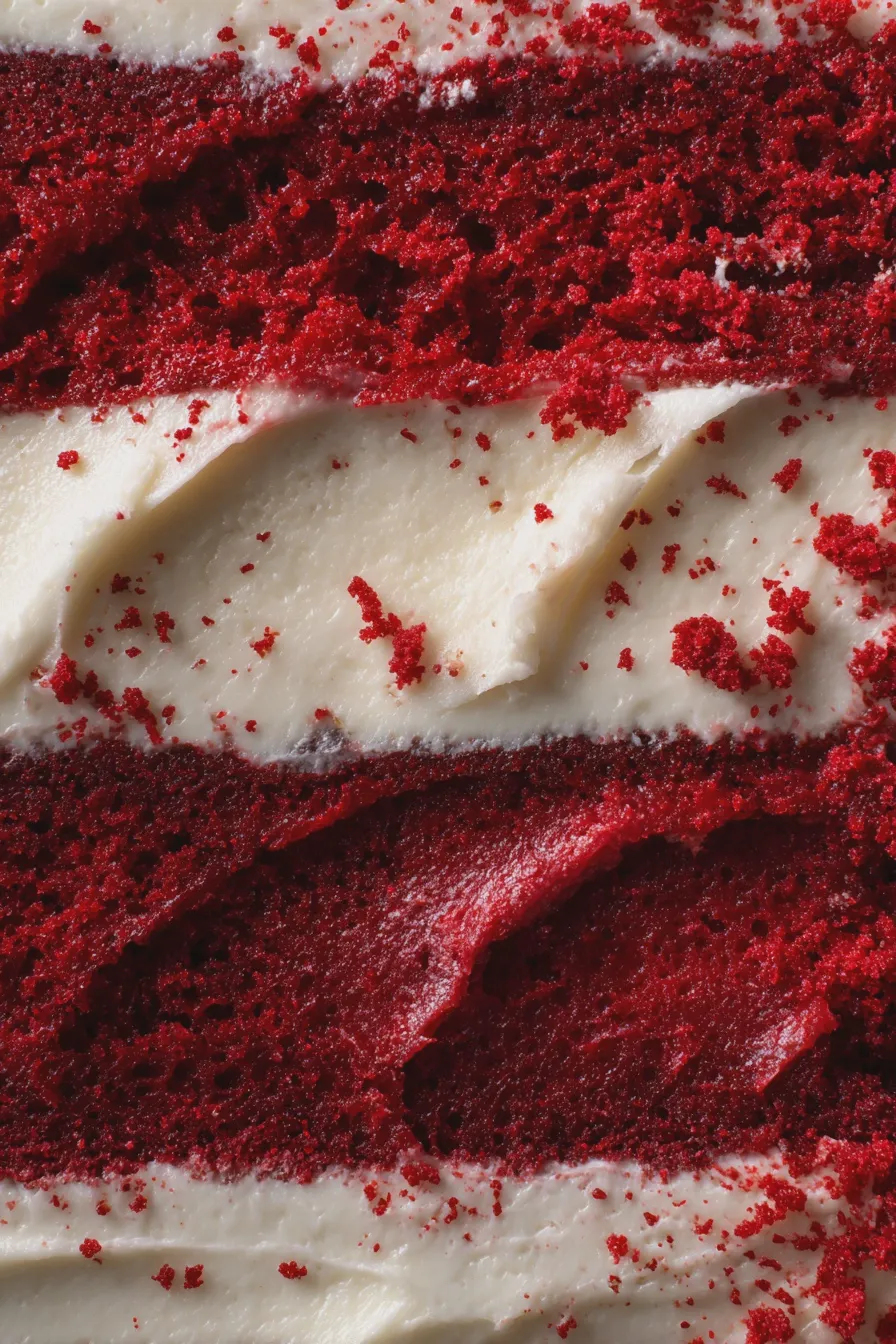 red velvet flag cake