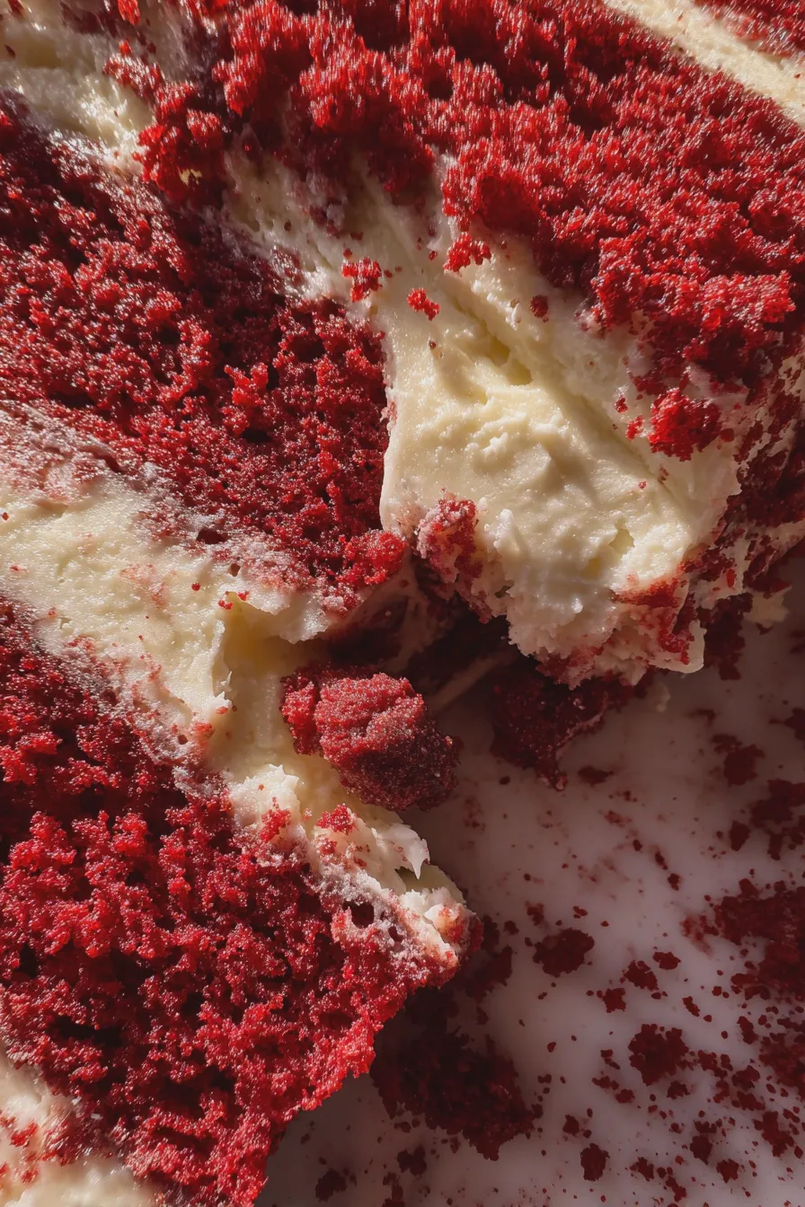 red velvet flag cake