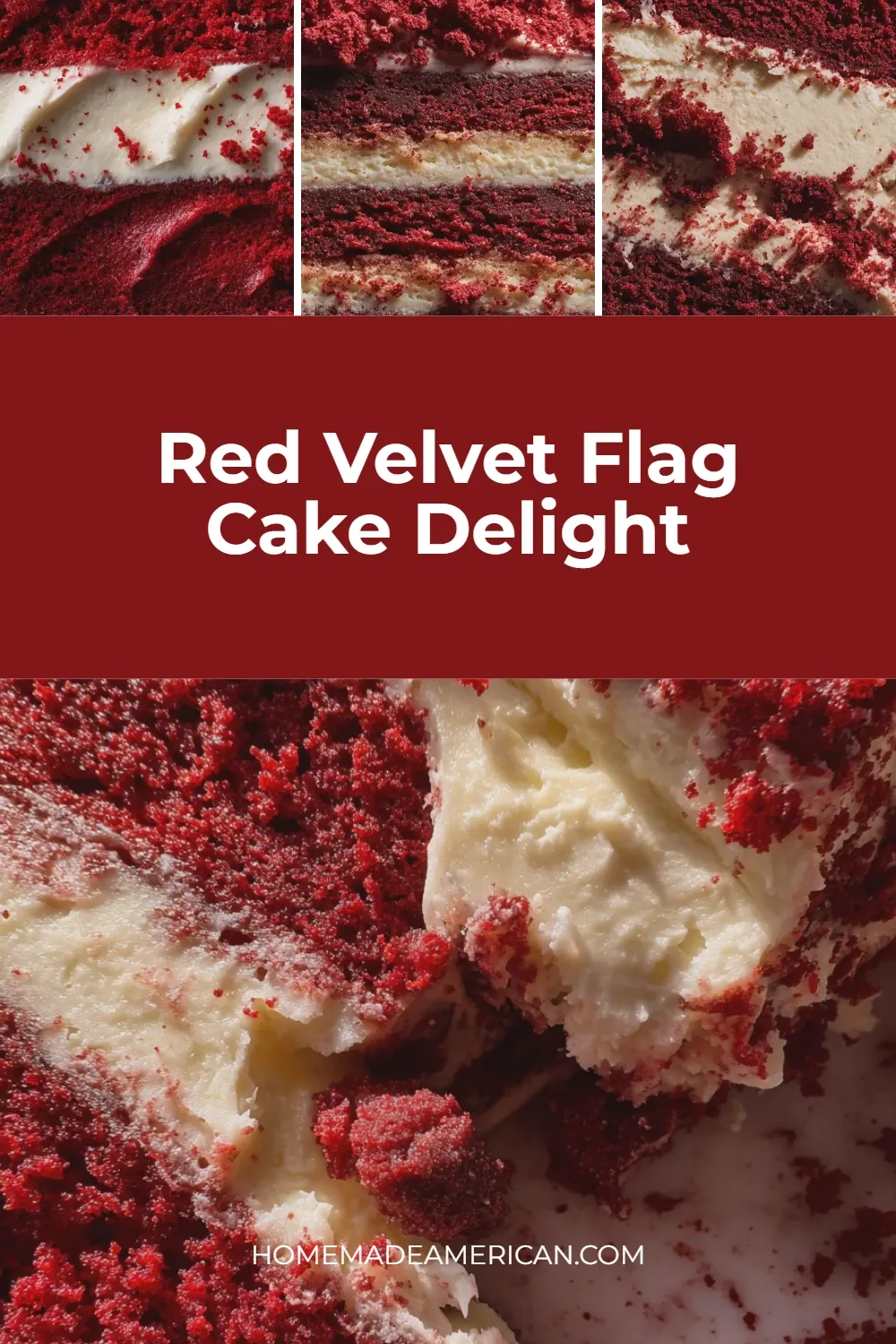 red velvet flag cake