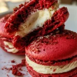 red velvet macaroons