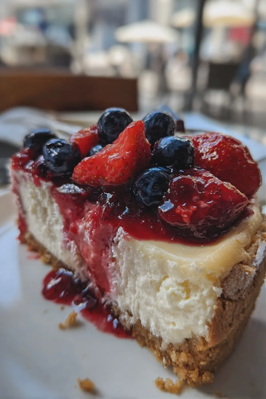 red white and blue cheesecake