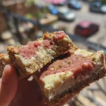 rhubarb custard bars