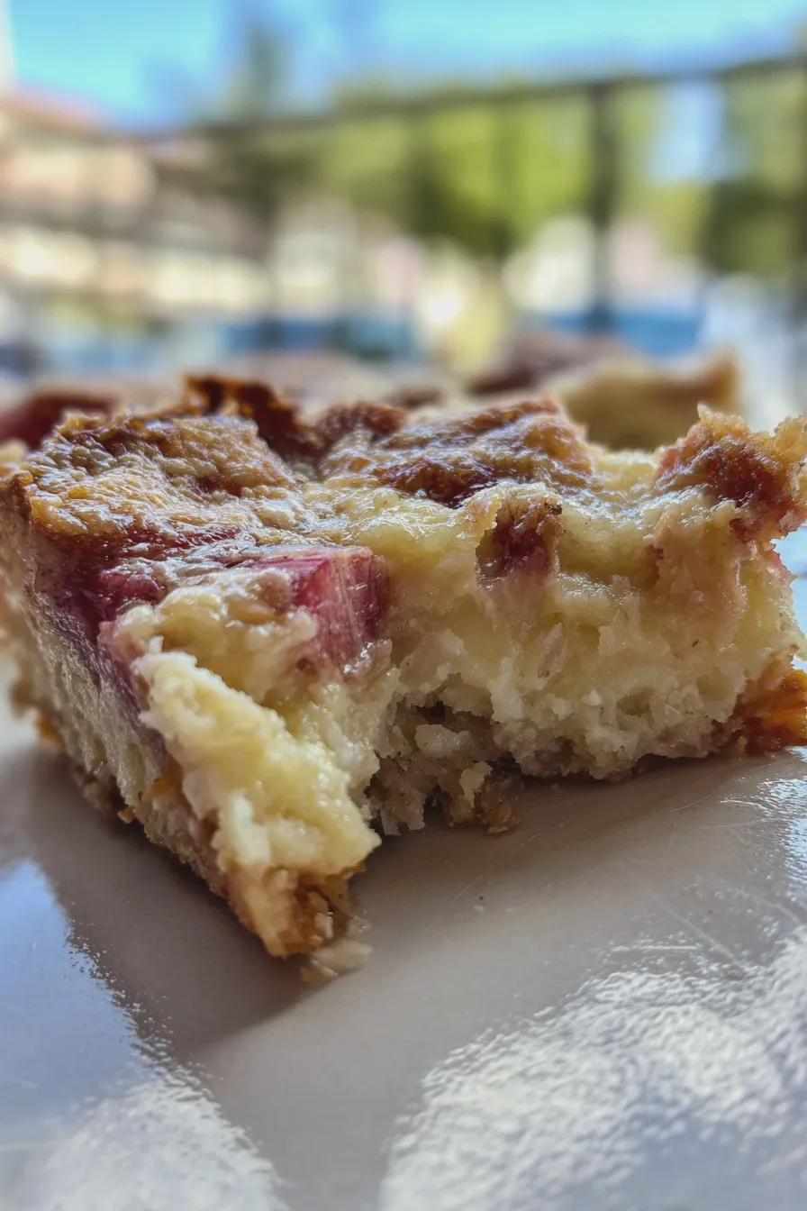 rhubarb custard bars Recipe 2 rhubarb custard bars
