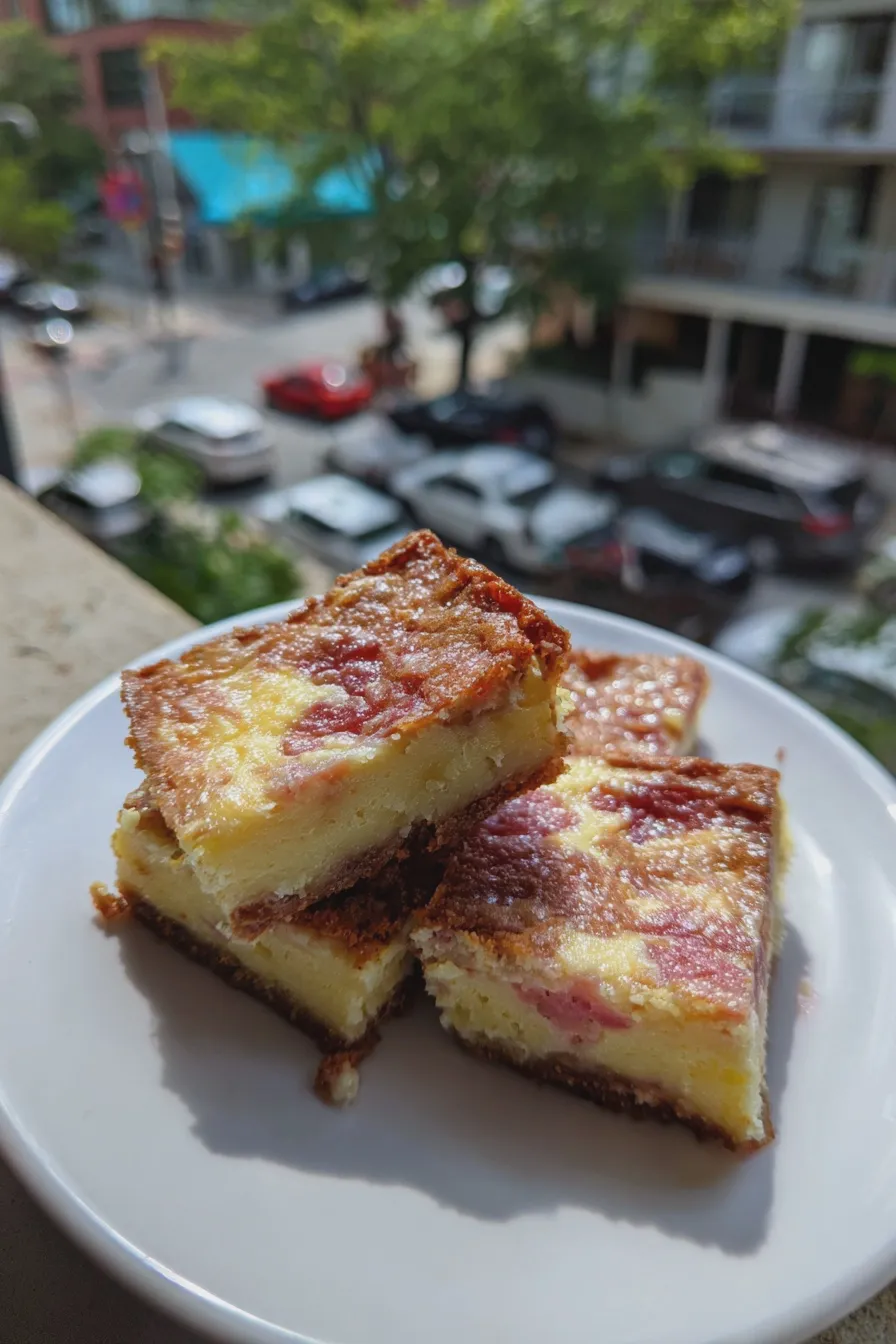 rhubarb custard bars Recipe 4 rhubarb custard bars