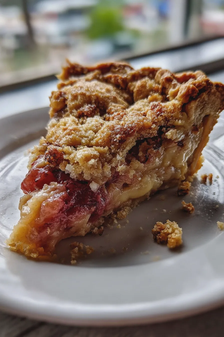 rhubarb custard pie