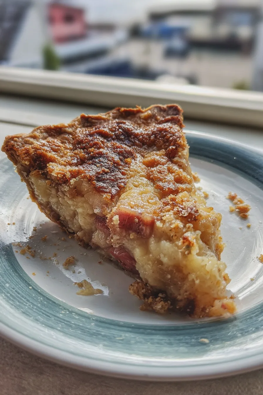 rhubarb custard pie