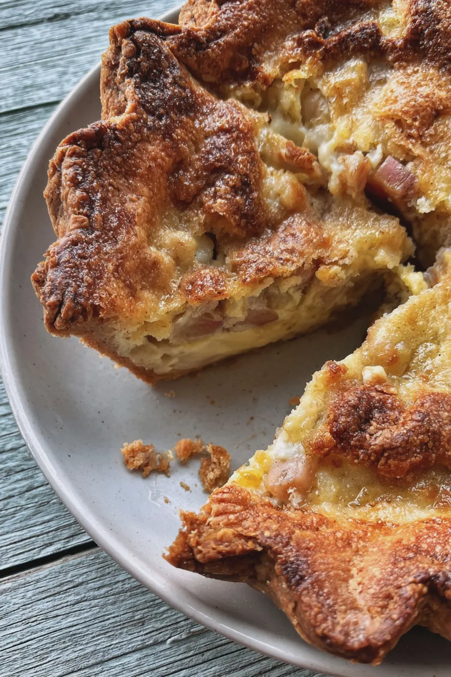 rhubarb custard pie