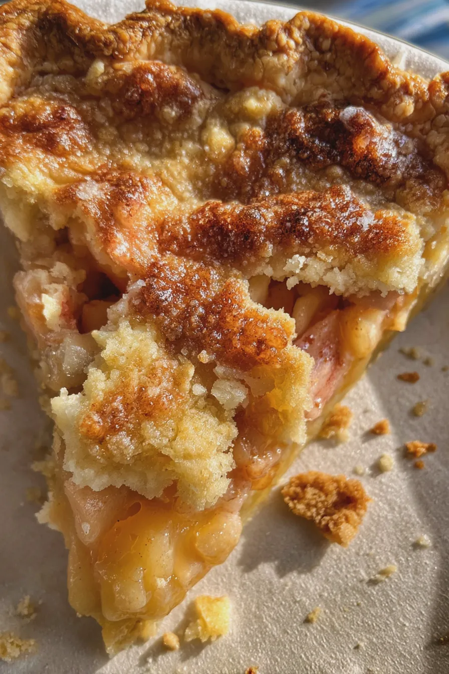 rhubarb custard pie