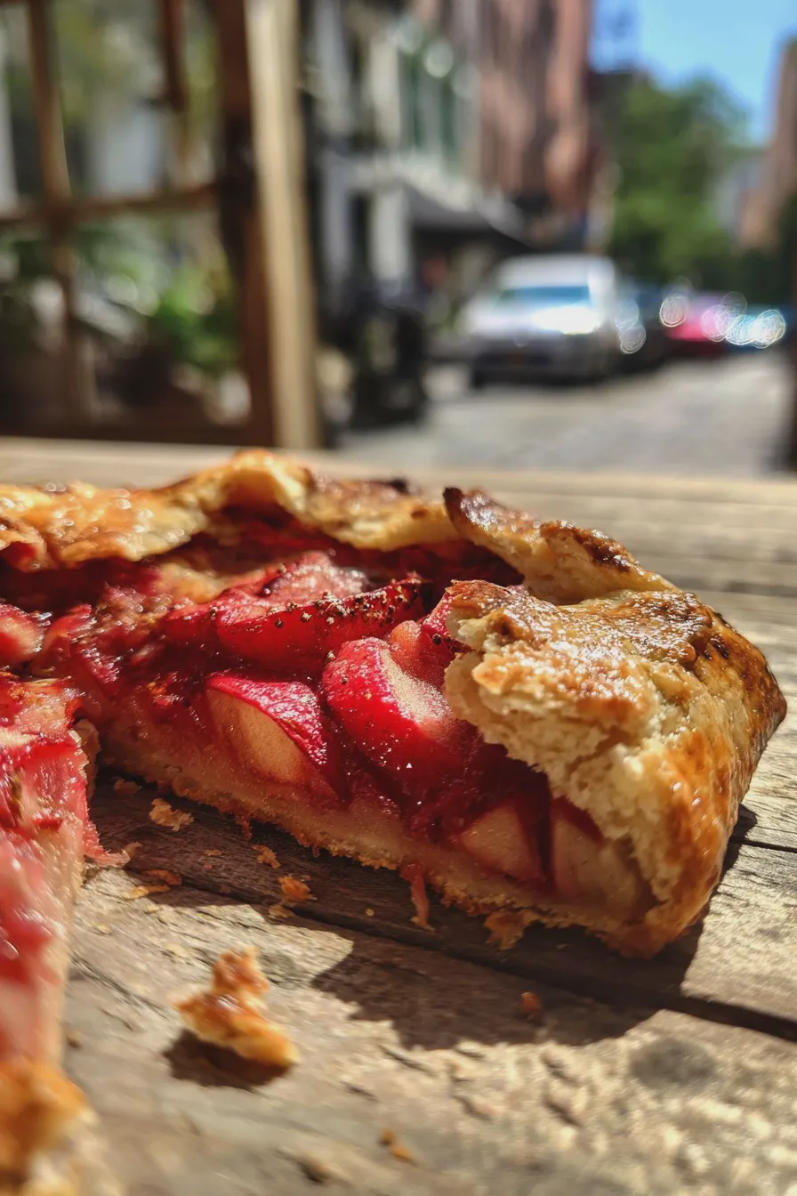 rhubarb galette Recipe