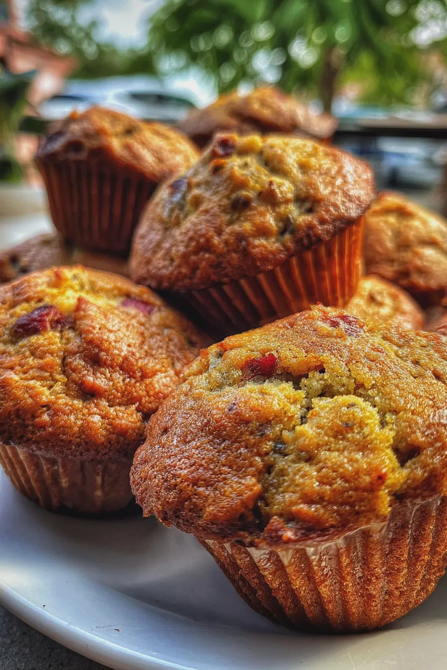 rhubarb muffins