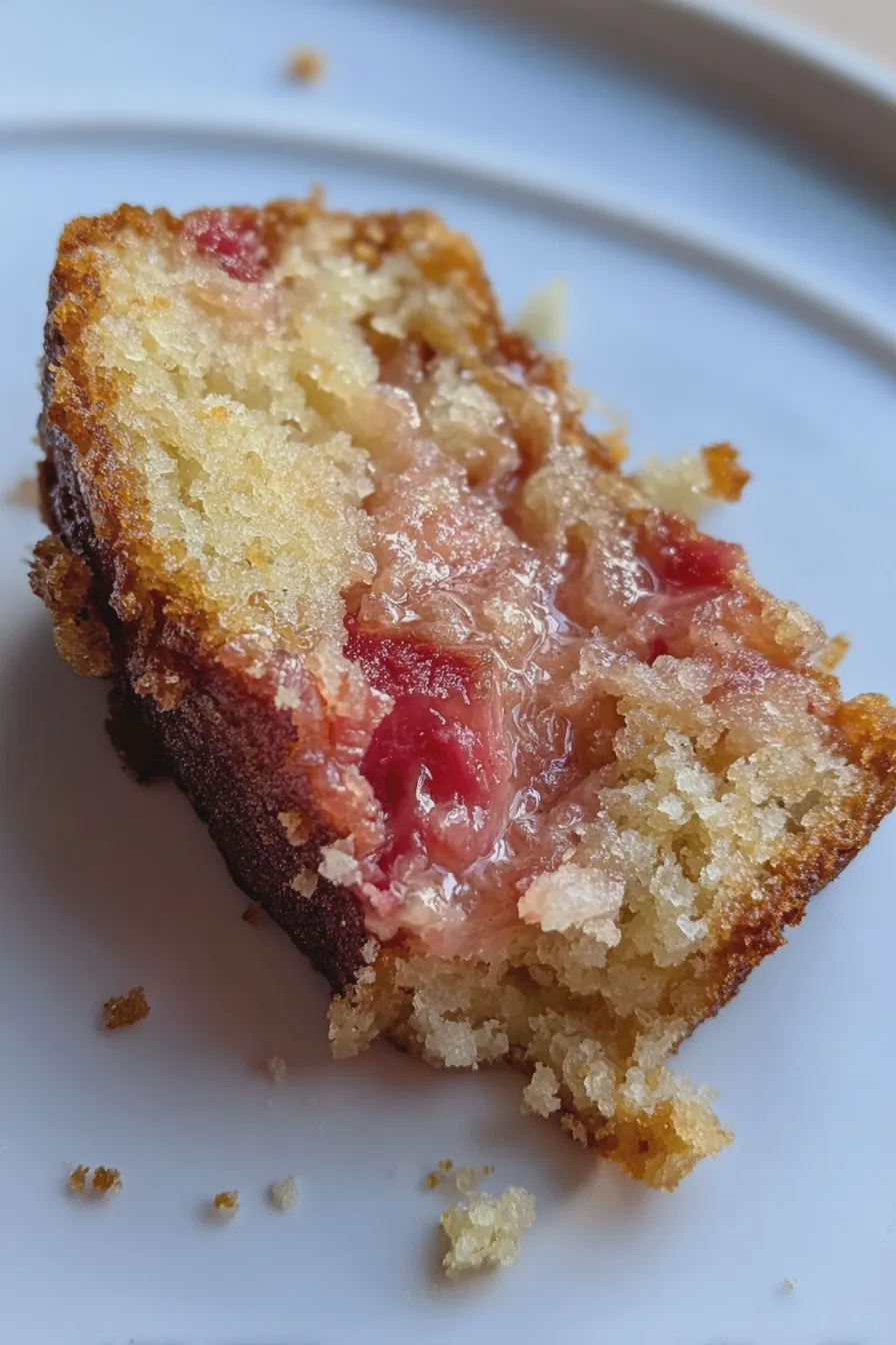 rhubarb pound cake
