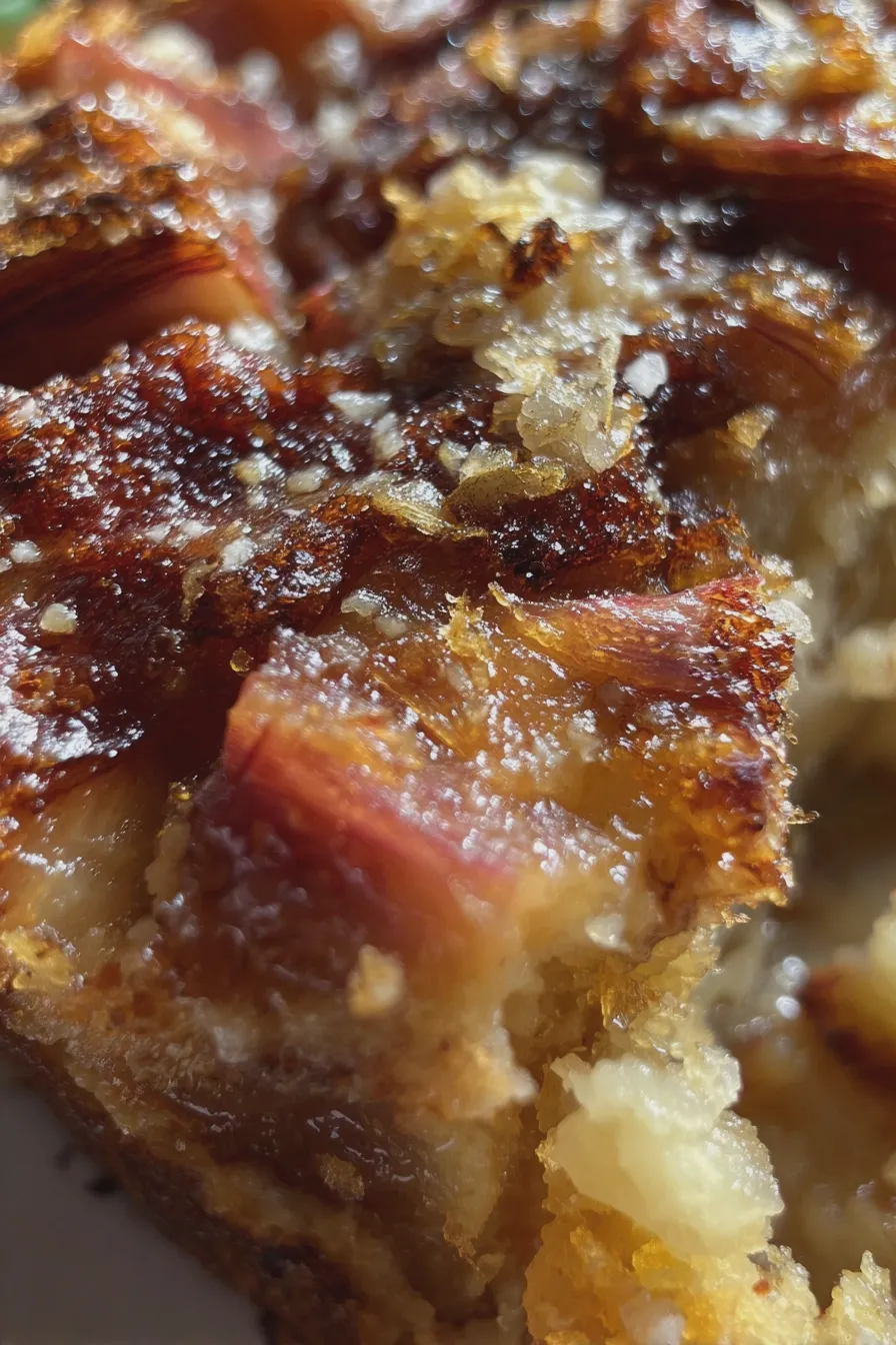 rhubarb upside down cake