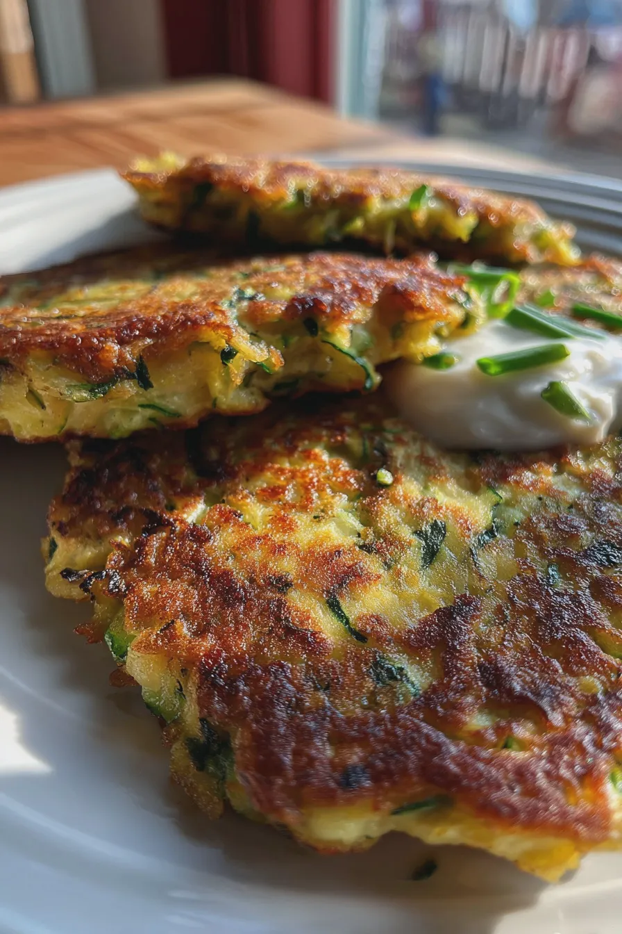 savory zucchini pancakes